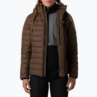 Women's down jacket The North Face Down Hooded smokey brown