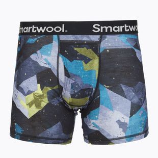 Men's thermal boxer briefs Smartwool Merino Print Boxer Brief Boxed blue sum sector