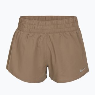 Women's shorts Nike One Dri-Fit 3" mink brown/reflective silver
