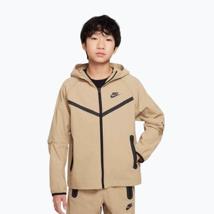 Children's jacket Nike Tech Woven parachute beige/parachute beige/black
