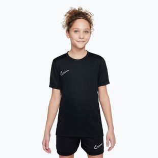 Children's football T-shirt Nike Academy Dri-Fit Jr black/black/white/white