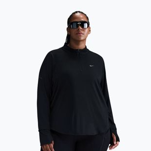 Women's running longsleeve Nike Swift Dri-FIT UV 1/4-Zip Plus Size black