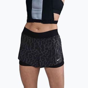 Women's running shorts Nike Swift Dri-Fit Mid-Rise 2in1 black / black