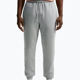 Men's trousers Nike Club Cuffed Brushed dark grey heather/light smoke grey/white