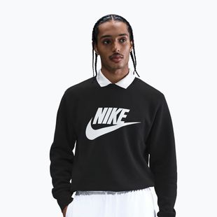Men's sweatshirt Nike Sportswear Club Graphic Fleece Crew black/white