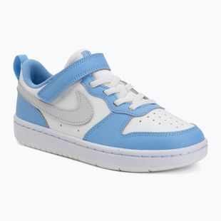 Children's shoes Nike Court Borough Low Recraft summit white/cobalt pulse/vast grey