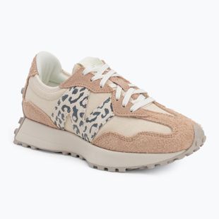 New Balance women's shoes 327's V1 flat taupe/linen leopard