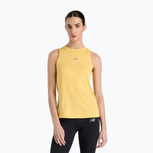 Women's New Balance Jacquard Slim Tank running top clementine