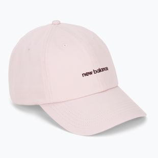 Women's New Balance 6 Panel Linear Logo cap rosesugar