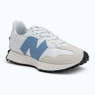 New Balance 327's V1 white/blue lagoon shoes