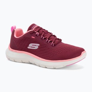 Women's SKECHERS Flex Appeal 5.0 New Path burgundy shoes