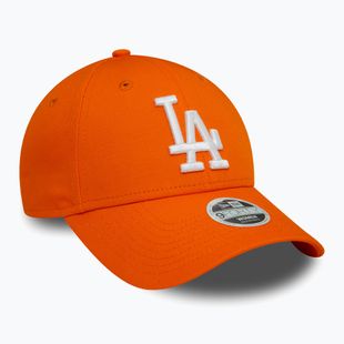 Women's New Era League Essential 9FORTY Los Angeles Dodgers orange baseball cap