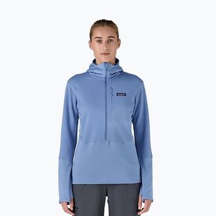 Women's softshell jacket Patagonia R1 Hybrid Pullover Hoody abundant blue