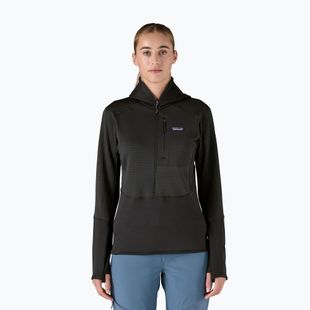 Women's softshell jacket Patagonia R1 Hybrid Pullover Hoody black
