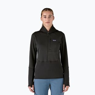 Women's softshell jacket Patagonia R1 Hybrid Pullover Hoody black