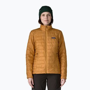 Women's insulated jacket Patagonia Nano Puff smolder talon gold