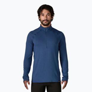 Men's sweatshirt Patagonia Cap Termal Weight Zip Neck clement blue
