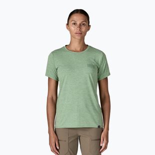Women's T-shirt Patagonia Cap Cool Daily Graphic Shirt strataspire / ellwood green x-dye