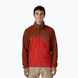 Men's trekking sweatshirt Patagonia LW Synch Snap-T P / O amanita red