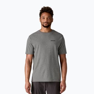 Men's T-shirt Patagonia Fitz Roy Icon Responsibili-Tee gravel heather