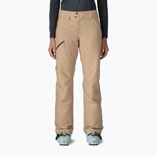 Women's ski trousers Patagonia Insulated Powder Town oar tan
