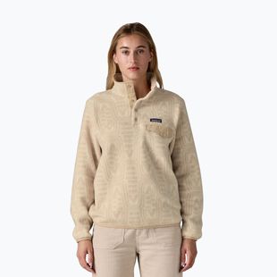 Women's trekking sweatshirt Patagonia LW Synch Snap-T P / O flow: dyno white