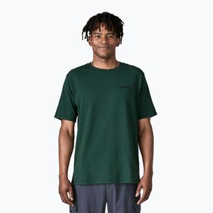 Men's T-shirt Patagonia P-6 Logo Responsibili-Tee cascade green