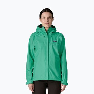 Women's rain jacket Patagonia Torrentshell 3L Rain aqua stone