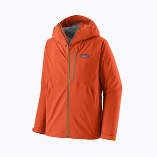 Men's rain jacket Patagonia Granite Crest Rain coal orange
