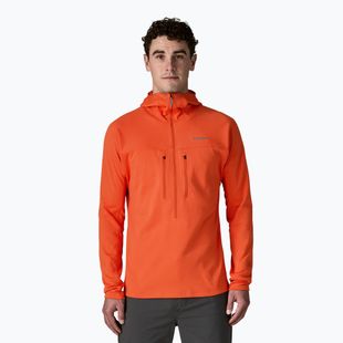 Men's sweatshirt Patagonia R1 Ultralight Hoody coal orange