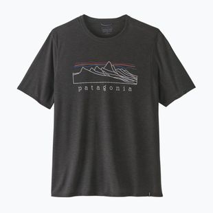 Men's T-shirt Patagonia Cap Cool Trail Stratapeaks ink black