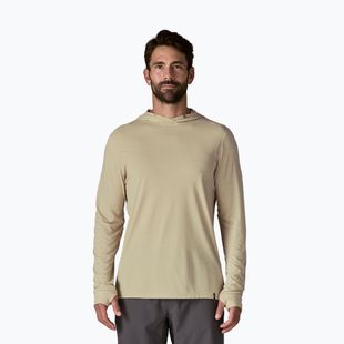 Men's sweatshirt Patagonia Capilene Ultra Hoody pumice/dyno white x-dye