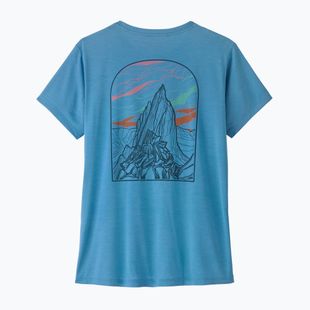 Women's T-shirt Patagonia Capilene Cool Daily - Cloud Crag shore blue/light shore blue x-dye