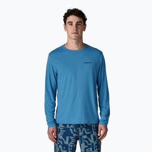 Men's longsleeve Patagonia Capilene Cool Daily - Boardshort Logo shore blue/light shore blue x-dye