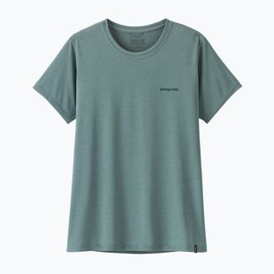 Women's T-shirt Patagonia Capilene Cool Daily Shirt - Boardshort Logo blue sage/light blue sage x-dye