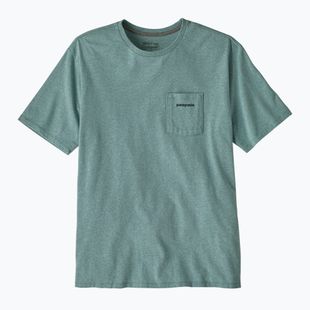 Men's T-shirt Patagonia Boardshort Logo Pocket Responsibili blue sage