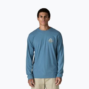 Men's trekking longsleeve Patagonia Great Waves Responsibili Tee shore blue