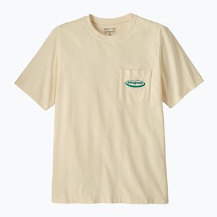 Men's T-shirt Patagonia Midweight '95 Oval Logo Pocket Tee undyed natiral