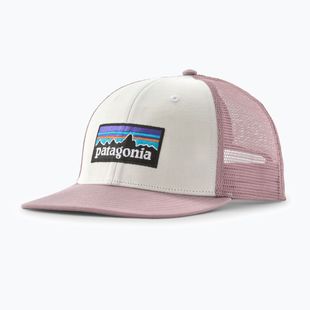 Baseball cap Patagonia P-6 Logo Trucker white w/quiet violet