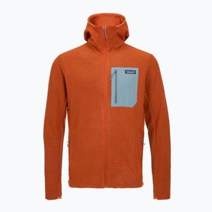 Men's trekking sweatshirt Patagonia R1 Air Full Zip Hoody coal orange