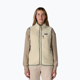 Women's gilet Patagonia Retro Pile natural w/ellwood green