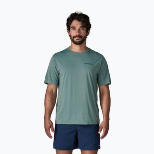 Men's T-shirt Patagonia Capilene Cool Daily - Boardshort Logo blue sage/light blue sage x-dye