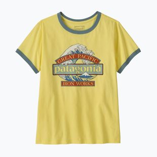 Women's T-shirt Patagonia Great Waves Ringer Tee lemon zest