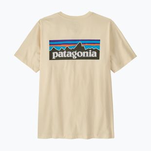 Men's T-shirt Patagonia P-6 Logo undyed natural