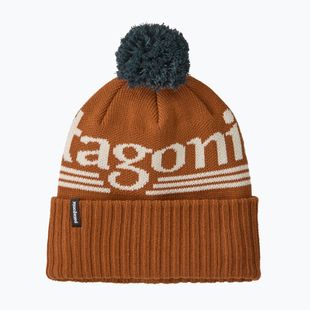 Winter hat Patagonia Powder Town hut tripper logo: cinnamon brown