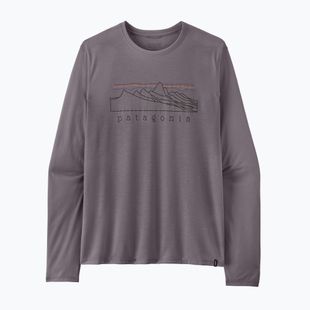Men's longsleeve Patagonia Cap Cool Trail Stratapeaks may grey