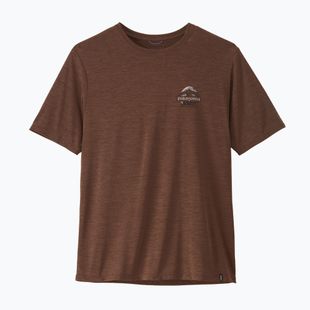 Men's T-shirt Patagonia Cap Cool Daily Great Waves berm brown - light berm brown x-dye