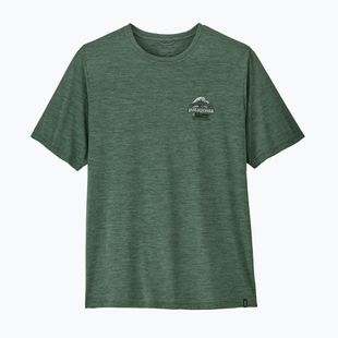 Men's T-shirt Patagonia Cap Cool Daily Great Waves canopy green - light canopy green x-dye