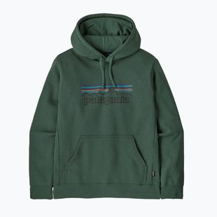 Men's sweatshirt Patagonia P-6 Logo Uprisal Hoody p-6 outline: canopy green