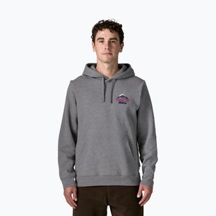 Men's sweatshirt Patagonia Great Waves Uprisal Hoody gravel heather